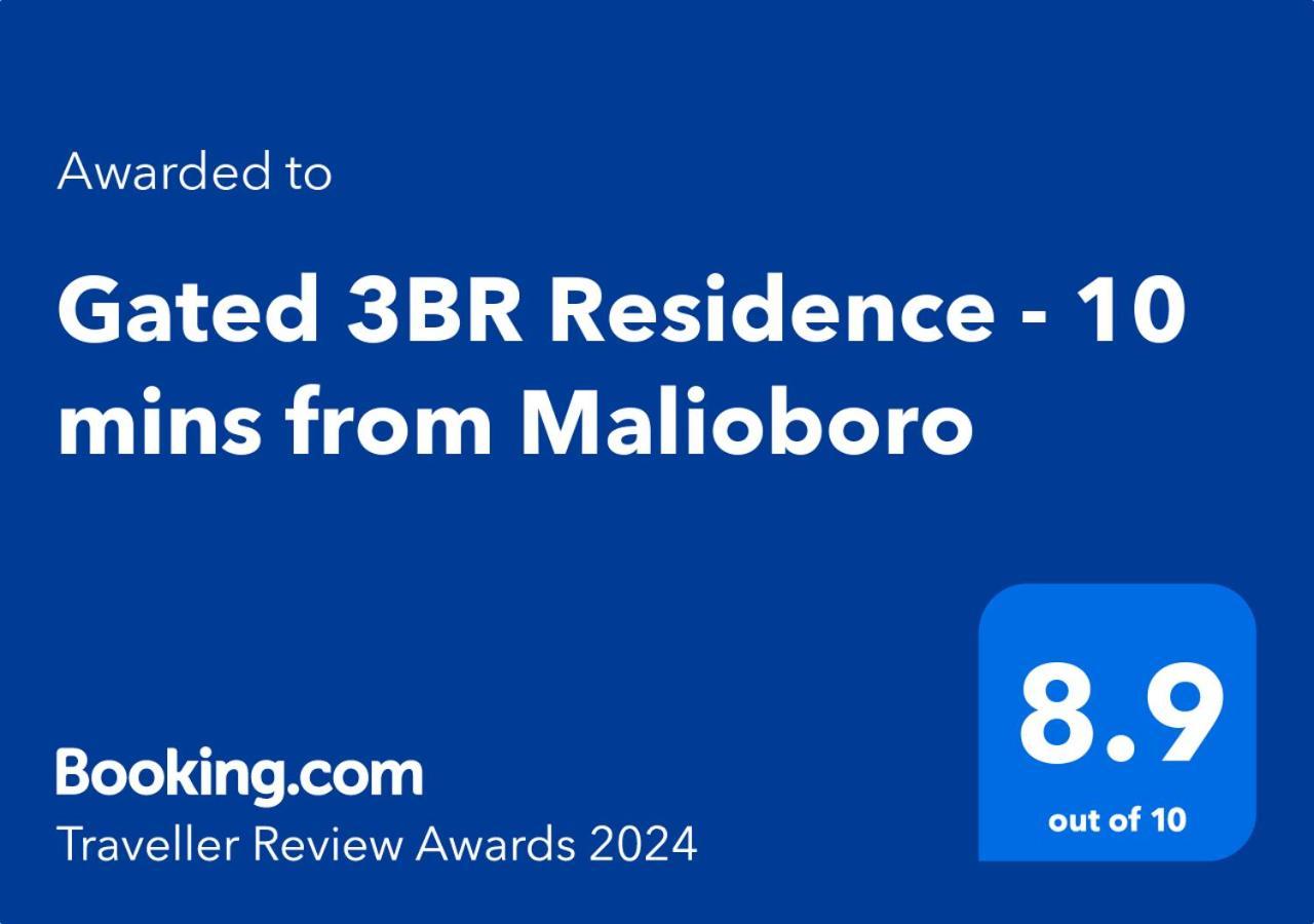 Gated 3Br Residence - 10 Mins From Malioboro Jogyakarta Zewnętrze zdjęcie